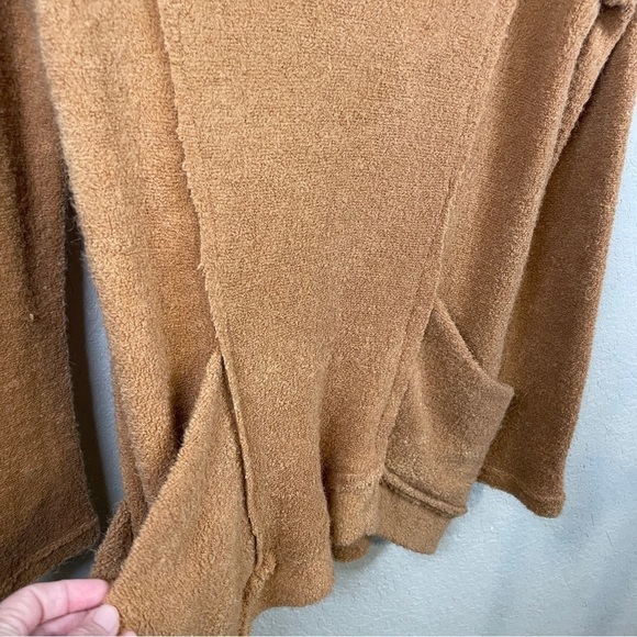 ANTHROPOLOGIE Doe and Rae Women's Terry Sweater Teddy Bear Rust Brown Size Large - Picture 4 of 11